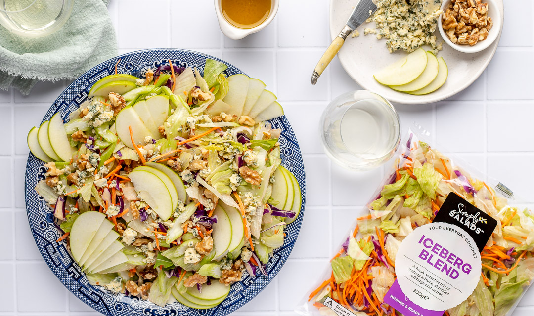 Walnut, Apple and Blue Cheese Salad